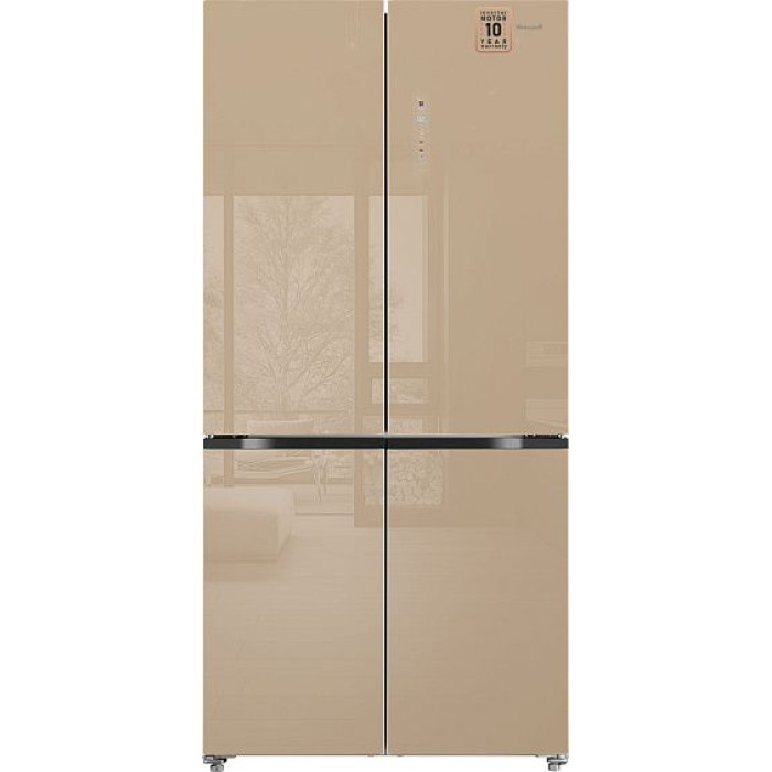 Холодильник WEISSGAUFF WCD 510 Built-in Inverter NoFrost Сhampagne Glass