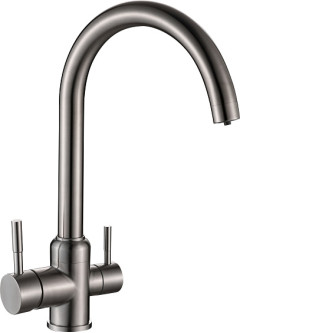 Смеситель WEISSGAUFF WG 020304 Steel Смеситель WEISSGAUFF WG 020304 Steel