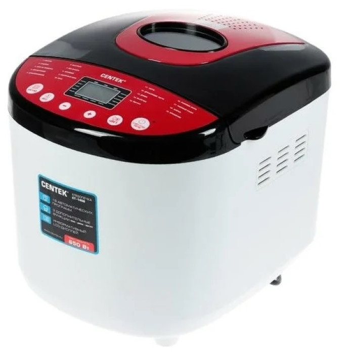 Хлебопечь CENTEK CT-1406 бело-красный