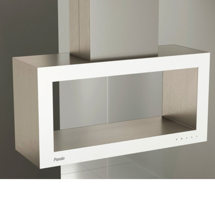 Вытяжка PANDO I-960/100 INOX - CRISTAL BLANCO BRILLANTE V.1250 ECO SEC Вытяжка PANDO I-960/100 INOX - CRISTAL BLANCO BRILLANTE V.1250 ECO SEC