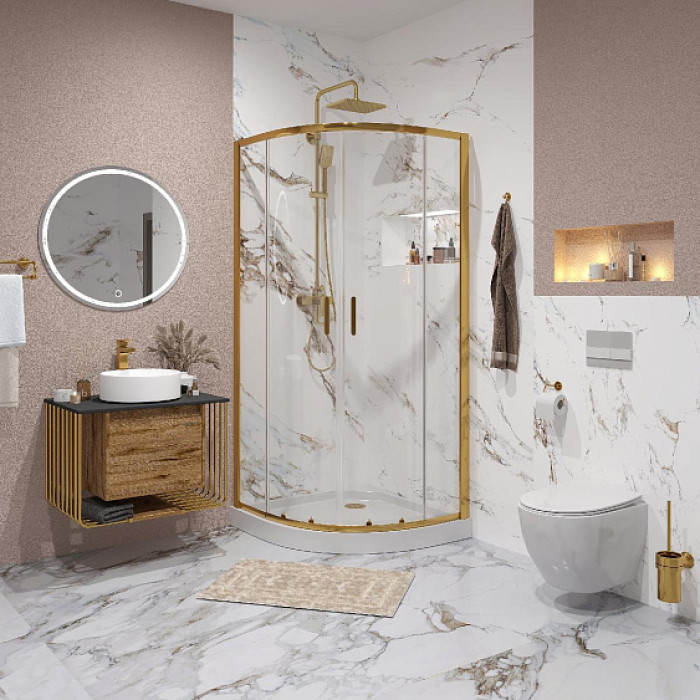 Душевое ограждение NIAGARA NG-6407-08 GOLD Душевое ограждение NIAGARA NG-6407-08 GOLD