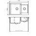 Кухонная мойка POLYGRAN BRIG-772 белый хлопок