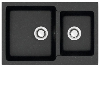 Кухонная мойка ZETT lab 191/Q4 черный T191Q004