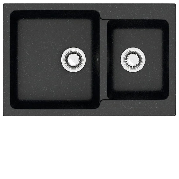 Кухонная мойка ZETT lab 191/Q4 черный T191Q004