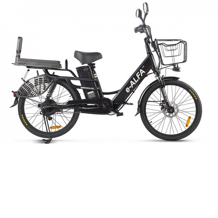 Велогибрид GREEN CITY e-ALFA Lux черный Велогибрид GREEN CITY e-ALFA Lux черный