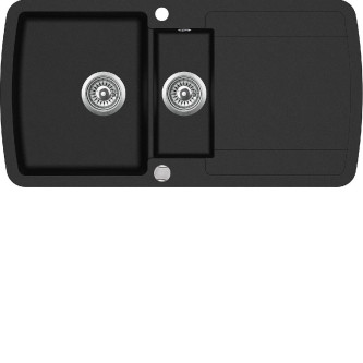 Кухонная мойка AQUASANITA Lira SQL151AW (black metallic 601)
