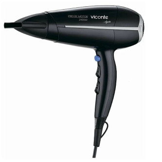 Фен VICONTE VC-3750 черный/серый