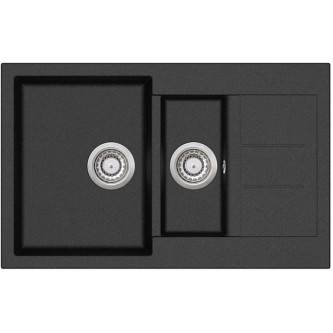 Кухонная мойка AQUASANITA Tesa SQT151AW (black metallic 601)