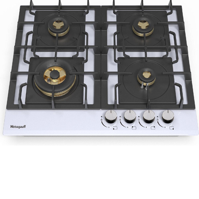 Варочная поверхность WEISSGAUFF HGG 6445 WH Volcano Burner
