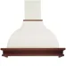 Вытяжка FALMEC IRIS MALIZIA ISOLA WHITE UNPAINTED 900 мм из окрашенной стали с кантом под покраску
