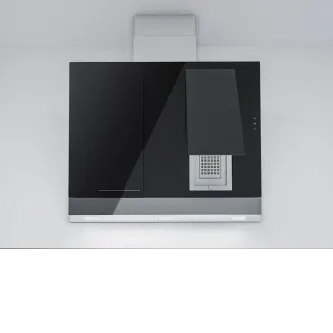 Вытяжка PANDO P-777/90 CRISTAL NEGRO V.1250 ECO SEC