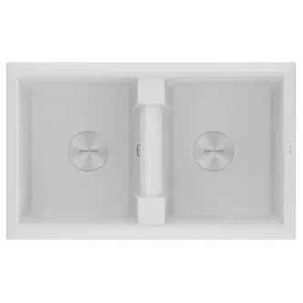 Кухонная мойка PAULMARK Tandem PM238150-WH Кухонная мойка PAULMARK Tandem PM238150-WH