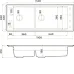 Кухонная мойка OMOIKIRI Sintesi Pro 114-2-WG (4997453)