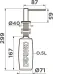 Дозатор OMOIKIRI OM-10-BN 4995102 Дозатор OMOIKIRI OM-10-BN 4995102