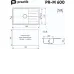 Кухонная мойка PRACTIK PR-M-600-003 Кухонная мойка PRACTIK PR-M-600-003