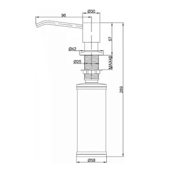 Дозатор PAULMARK Rein D002-BR Дозатор PAULMARK Rein D002-BR