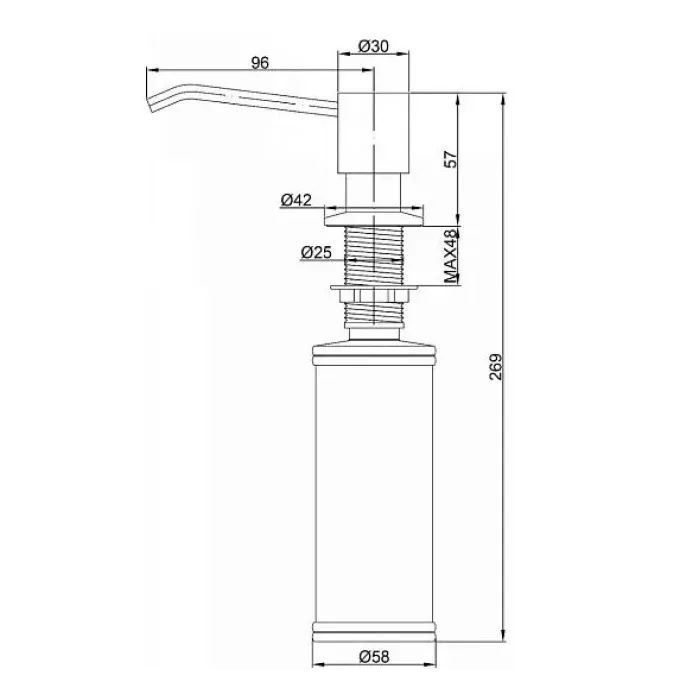 Дозатор PAULMARK Rein D002-BR Дозатор PAULMARK Rein D002-BR