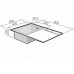 Кухонная мойка RODI Box line 80 Flat inset Left