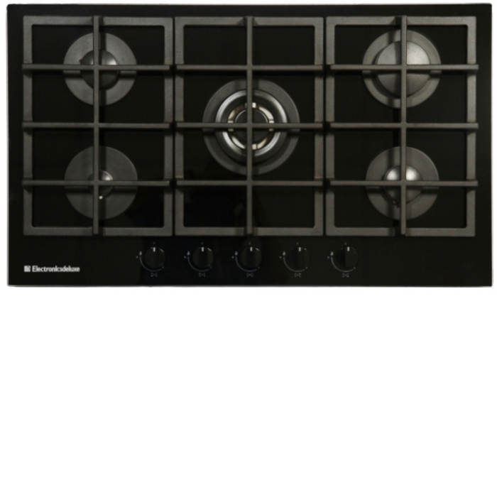 Газовая поверхность ELECTRONICSDELUXE GG51130245F TC-000 стекло черное Газовая поверхность ELECTRONICSDELUXE GG51130245F TC-000 стекло черное