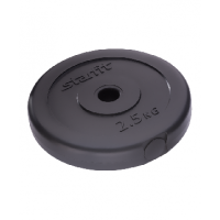 Диск пластиковый Starfit BB-203 2,5 кг d=26 мм черный