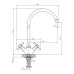 Смеситель DECOROOM DR51028 белый/хром Смеситель DECOROOM DR51028 белый/хром