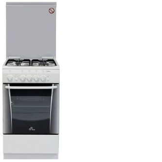 Газовая плита DELUXE 506040.14 гкр чр белый