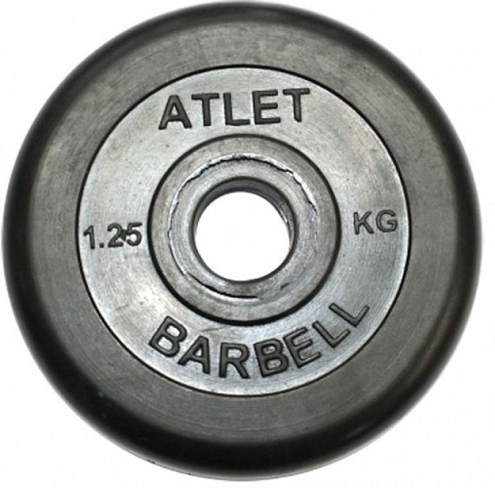 Диск обрезиненный MB Barbell MB-AtletB26-1,25 Диск обрезиненный MB Barbell MB-AtletB26-1,25