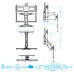 Кронштейн KROMAX ATLANTIS-99 черный 40 -65 Кронштейн KROMAX ATLANTIS-99 черный 40 -65
