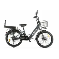 Велогибрид GREEN CITY e-ALFA Fat темно-серый Велогибрид GREEN CITY e-ALFA Fat темно-серый
