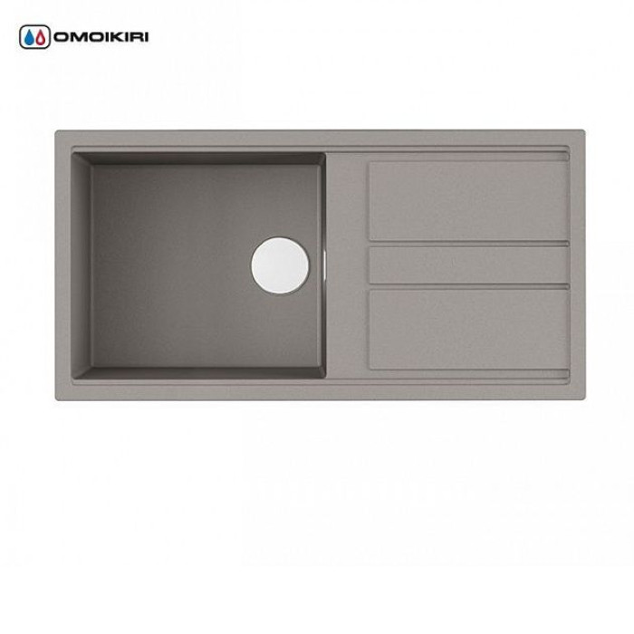 Кухонная мойка Omoikiri Kitagawa 100-GR 4993788 Leningrad grey Кухонная мойка Omoikiri Kitagawa 100-GR 4993788 Leningrad grey