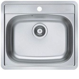Кухонная мойка ALVEUS More 10 NAT-90 1106813 (в комплекте с сифоном 1102384)