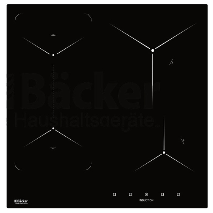 Варочная поверхность BACKER BIH604-1T-S5 Black Варочная поверхность BACKER BIH604-1T-S5 Black