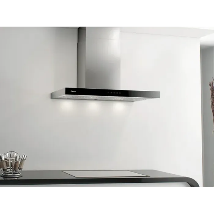 Вытяжка PANDO P-826/90 INOX - TOUCH CRISTAL NEGRO V.750 SEC Вытяжка PANDO P-826/90 INOX - TOUCH CRISTAL NEGRO V.750 SEC