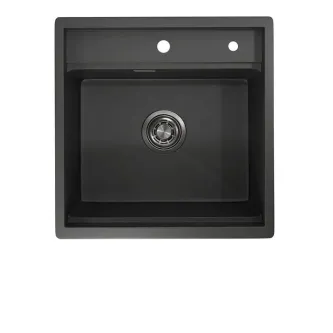 Кухонная мойка GRANULA KS-5051 черный/матовый Кухонная мойка GRANULA KS-5051 черный/матовый