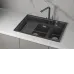 Кухонная мойка GRANULA KS-7302i черный