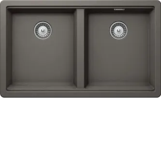 Кухонная мойка SCHOCK Greenwich 80-2 Cristadur серебристый камень