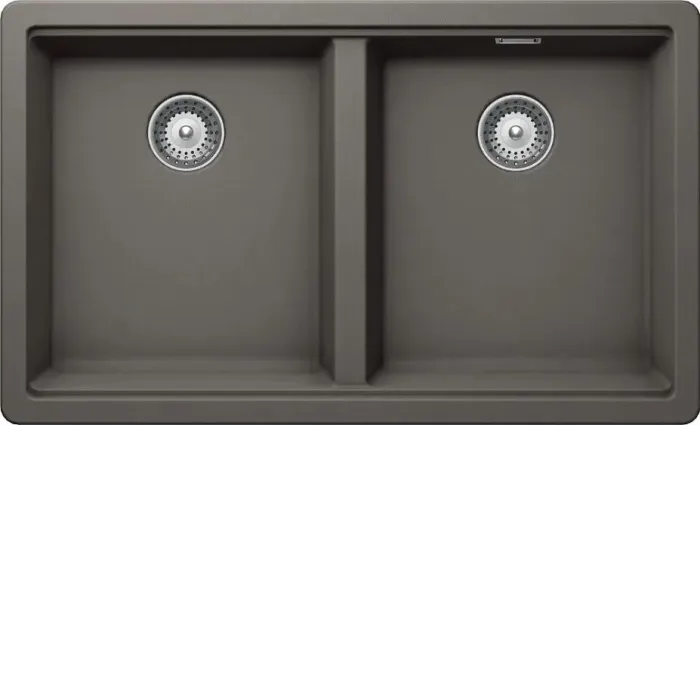 Кухонная мойка SCHOCK Greenwich 80-2 Cristadur серебристый камень