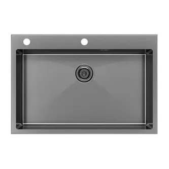 Кухонная мойка PAULMARK KRONER-EDGE PM777551-GM