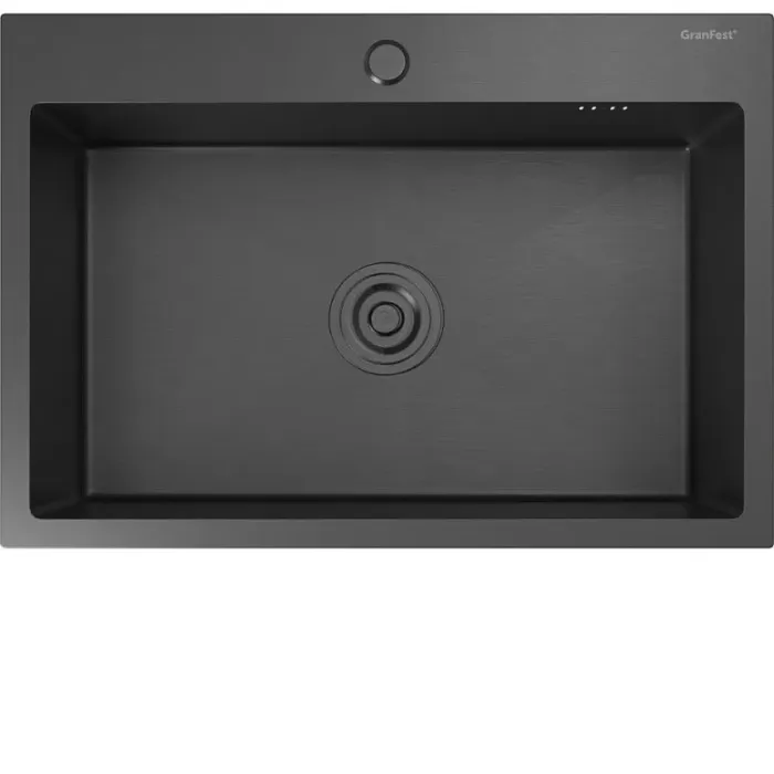 Кухонная мойка GRANFEST METAL 6545 PVD graphite Кухонная мойка GRANFEST METAL 6545 PVD graphite