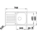 Кухонная мойка BLANCO lantos 45 s-if compact (519059)
