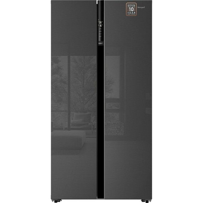 Холодильник WEISSGAUFF WSBS 600 NoFrost Inverter Inox Glass Холодильник WEISSGAUFF WSBS 600 NoFrost Inverter Inox Glass