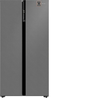 Холодильник WEISSGAUFF WSBS 600 NoFrost Inverter Bru Steel Glass