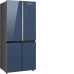 Холодильник WEISSGAUFF WCD 590 NoFrost Inverter Premium EcoFresh Blue Glass