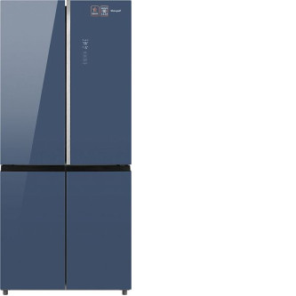 Холодильник WEISSGAUFF WCD 590 NoFrost Inverter Premium EcoFresh Blue Glass Холодильник WEISSGAUFF WCD 590 NoFrost Inverter Premium EcoFresh Blue Glass