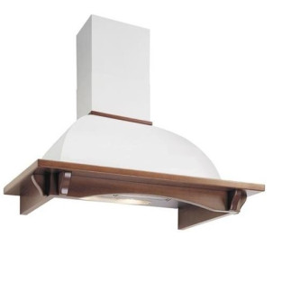 Вытяжка FALMEC RONDO/DALIA G-WHITE WALNUT 90 (пристенная,белый гофр.корпус+