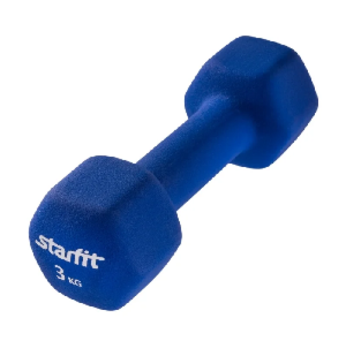 Гантель Starfit DB-201 3 кг синий Гантель Starfit DB-201 3 кг синий