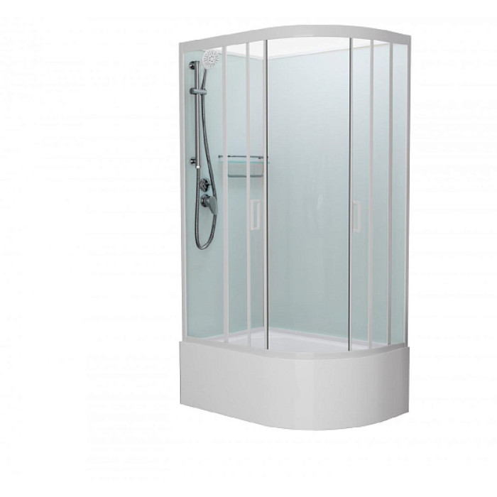 Душевая кабина FRANK F412/2L М White высокий поддон без крыши матовое стекло Душевая кабина FRANK F412/2L М White высокий поддон без крыши матовое стекло