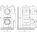 Сушильная машина MIELE pt 7189 el ed в колонну сталь