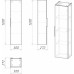 Пенал GROSSMAN КРОСС 30 см бетон 303006 Пенал GROSSMAN КРОСС 30 см бетон 303006