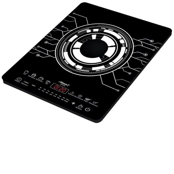 Настольная плита ATLANTA ATH-1760 черный Настольная плита ATLANTA ATH-1760 черный